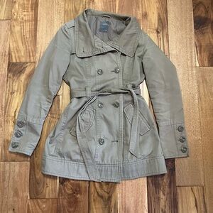 Stylish Women's Tan Pea Coat
